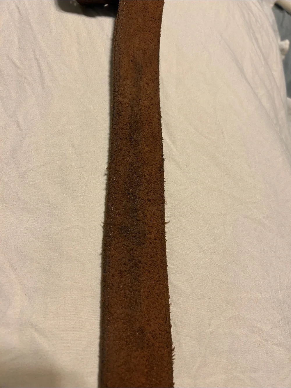 Men’s western brown leather belt with silver